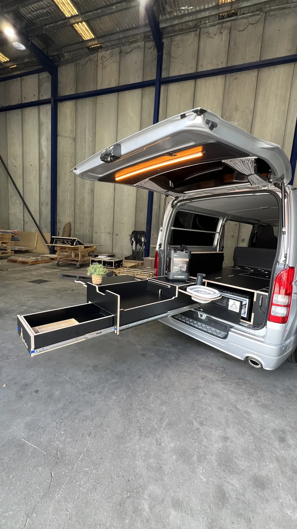 Hiace conversion in build at the workshop