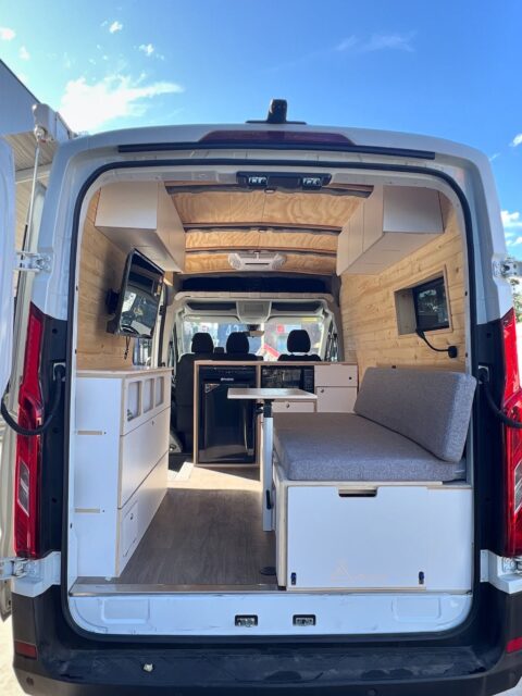 LDV Delivery 9 ✅
Custom layout designed for your van + lifestyle
Surfbox design
Full cabinetry: kitchen, storage, overheads

Electrical system: battery, charger, inverter, lights

Solar setup

Water system: tanks, pump, plumbing, sink

Insulation, flooring + wall/ceiling lining

Slide-out kitchen + pantry options

Lighting package (LED + dimmers)

Accessories: awnings, microwave and fridge

This campervan is ready to chase the magic 🪄 

#kataLDV #ldvdelivery9 #camperlifestyle