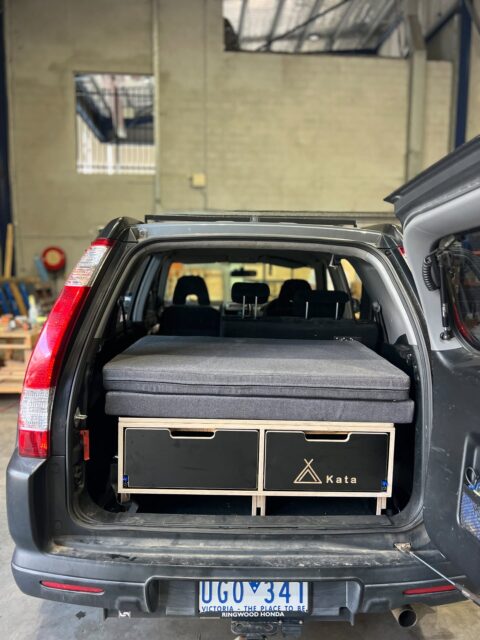 Honda CRV 2006
Fitted out with Camperbox 250
XL table 
Folding Mattress 
@dometic water solution 
@livinginabubble.co flyscreens 

#KataCRV #hondaCampervan