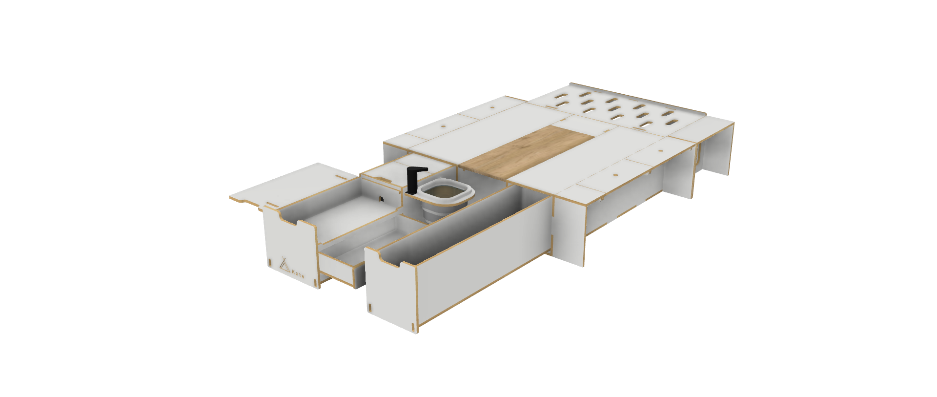 Vanbox 1200 LWB – 1200mm with Table - Image 3