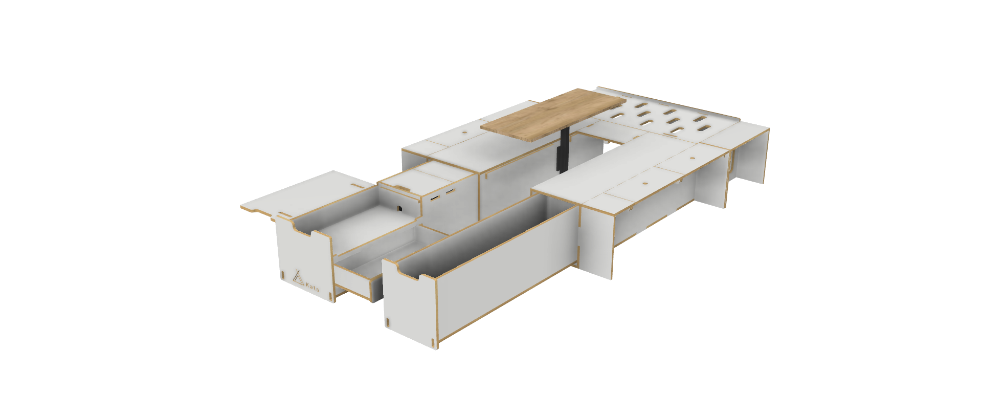Vanbox 1200 LWB – 1200mm with Table